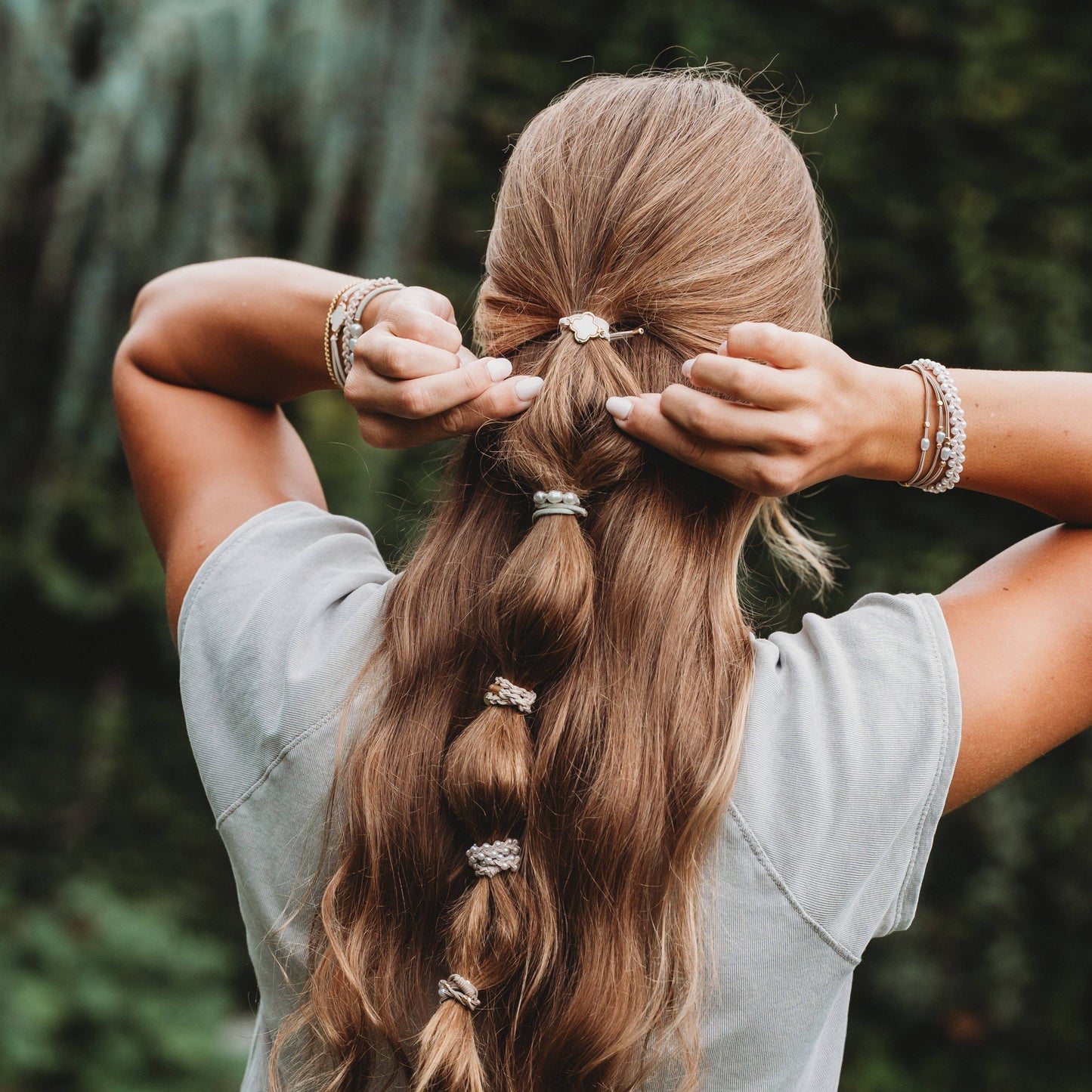 Klani "Glimmer" Hair Tie Bracelet Set