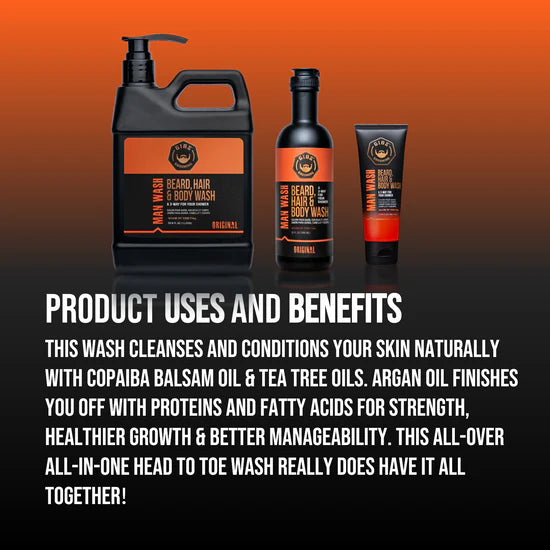 Gibs Amber Beard, Hair & Body Wash