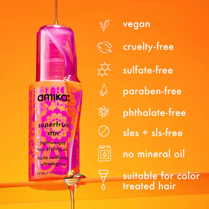 Amika Superfruit Star Lightweight Hair Styling Oil