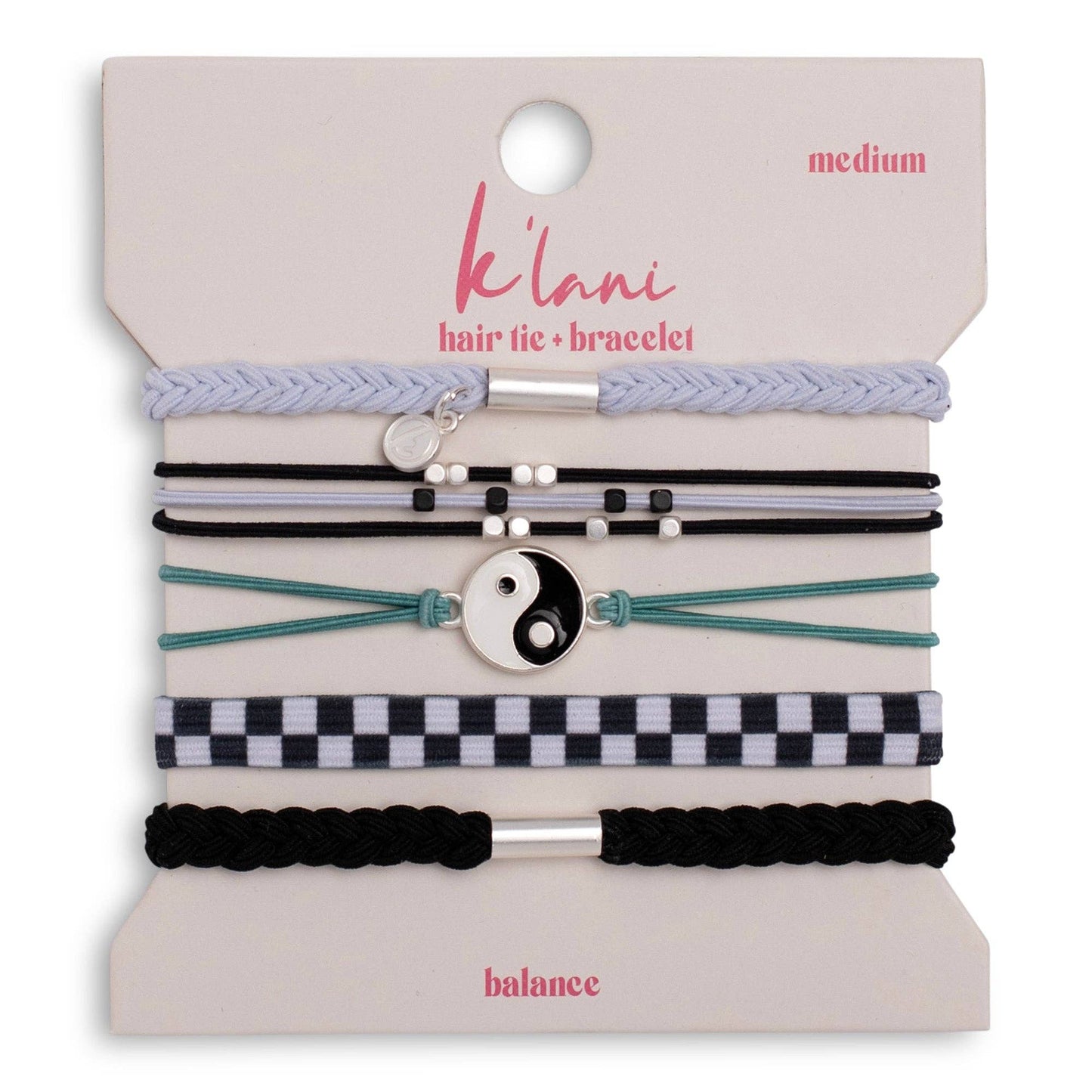 Klani "Balance" Hair Tie Bracelet Set