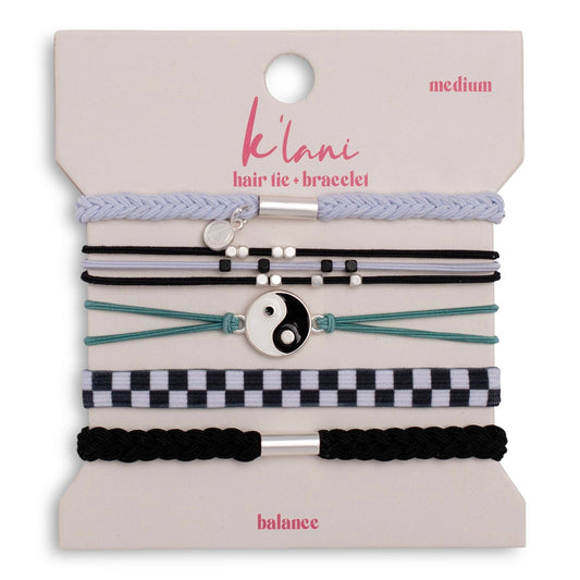 Klani "Balance" Hair Tie Bracelet Set