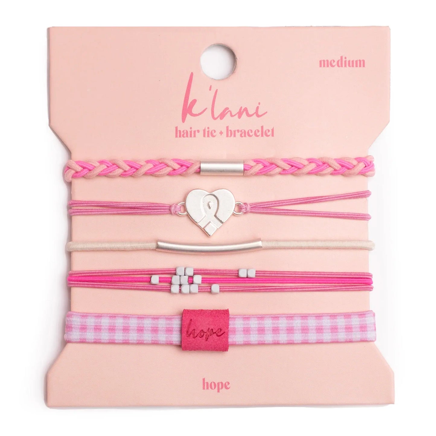 Klani "Hope" Hair Tie Bracelet Set