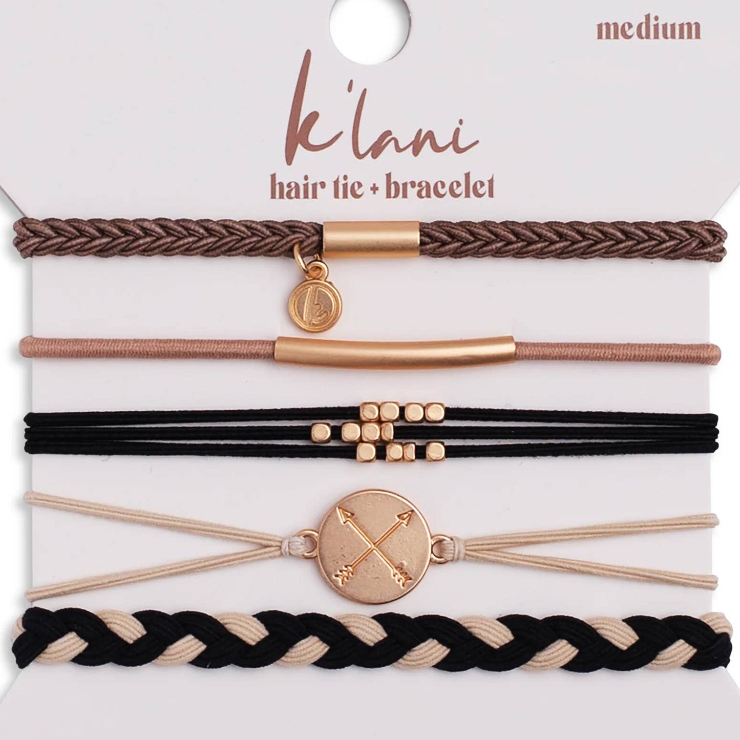 Klani "Focus" Hair Tie Bracelet Set