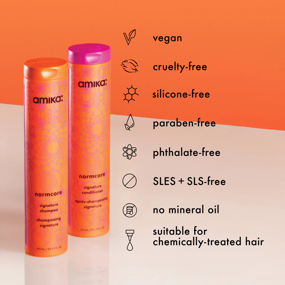 Amika Normcore Signature Shampoo & Conditioner