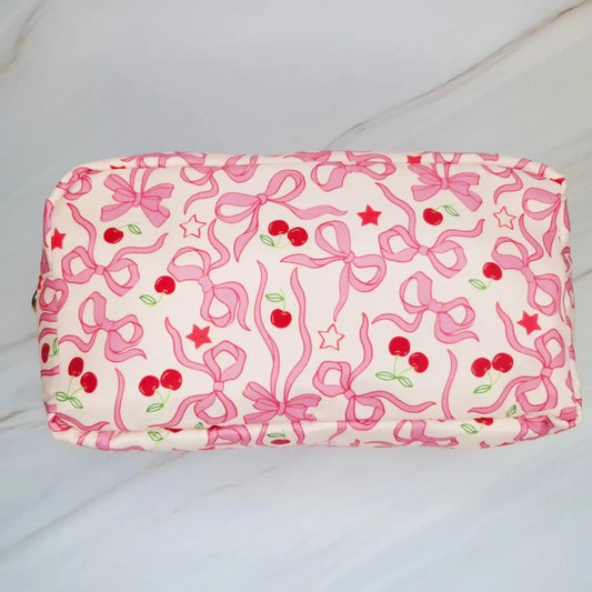 Ellison+Young Cherry Bowtiful Cosmetic Bag