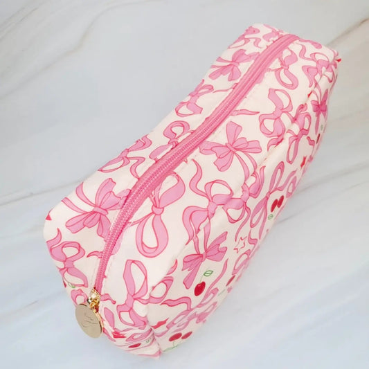 Ellison+Young Cherry Bowtiful Cosmetic Bag