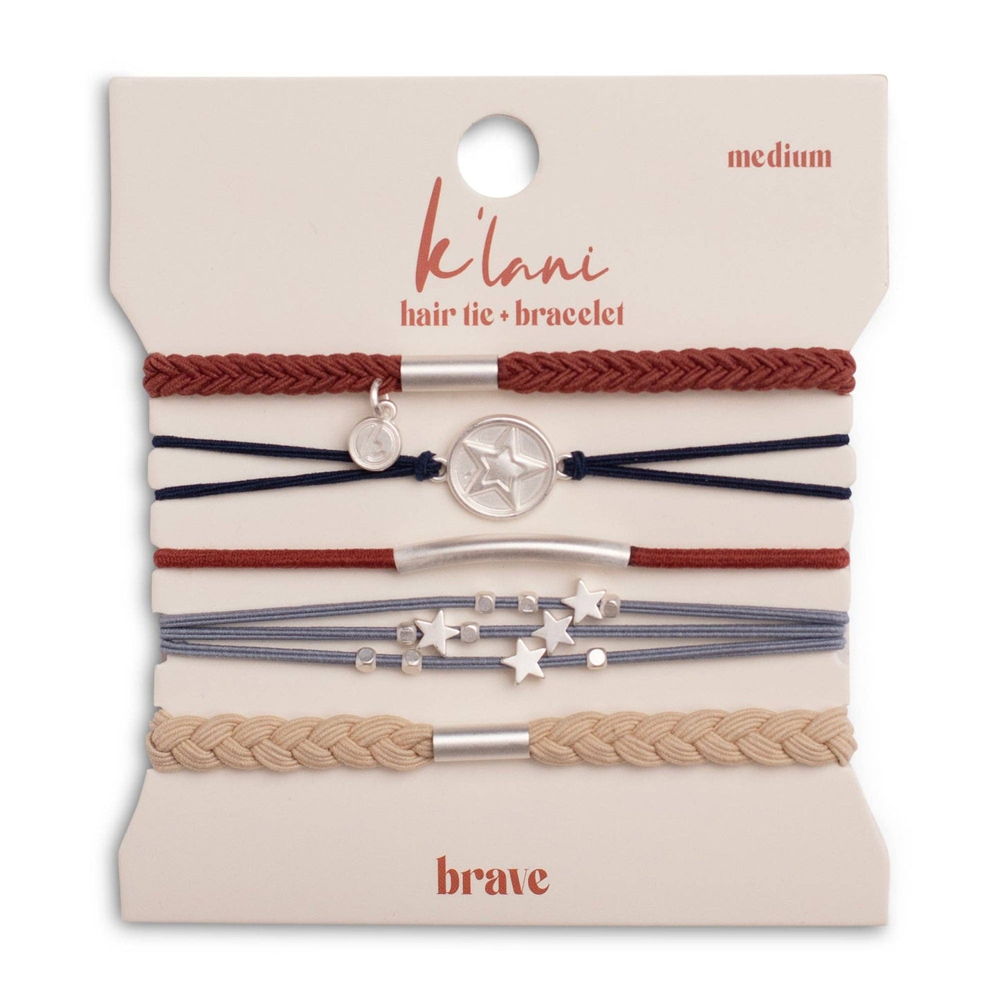 Klani "Brave" Hair Tie Bracelet Set