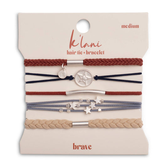 Klani "Brave" Hair Tie Bracelet Set